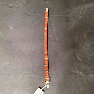 New Crimson Fire Opal Zircon 925 Silver Bracele